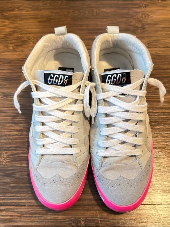Golden Goose Shoes - Golden Goose Nubuck Printed Sneakers